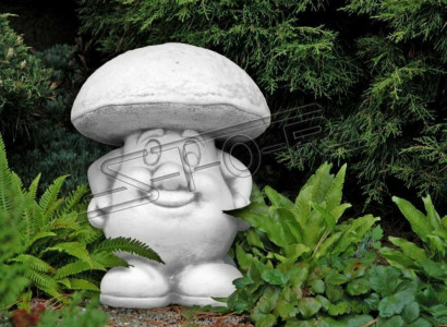 Garden decoration mushroom terrace stone decor figure figures nature statue
